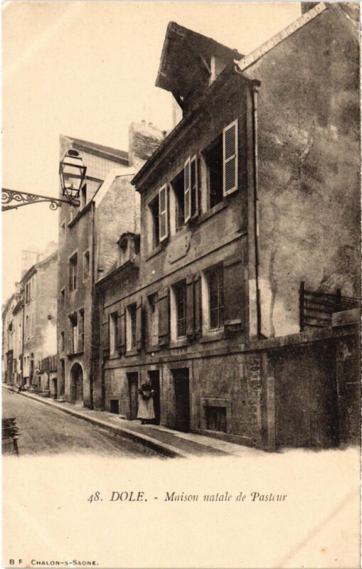 Carte postale ancienne Dole Maison Natale de Pasteur