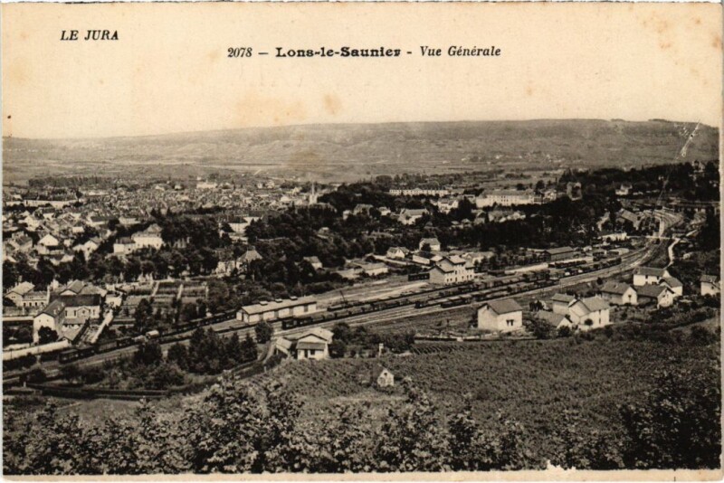 Carte postale ancienne Lons le Saunier vue generale à Lons-le-Saunier