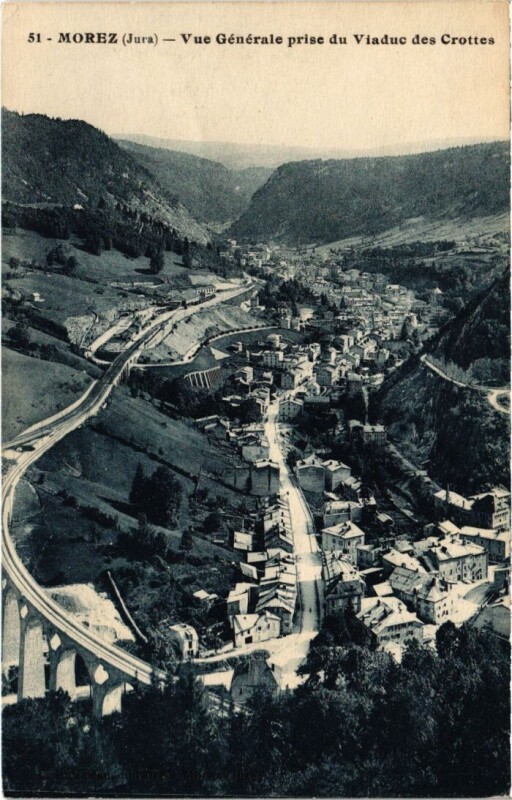 Carte postale ancienne Morez vue generale