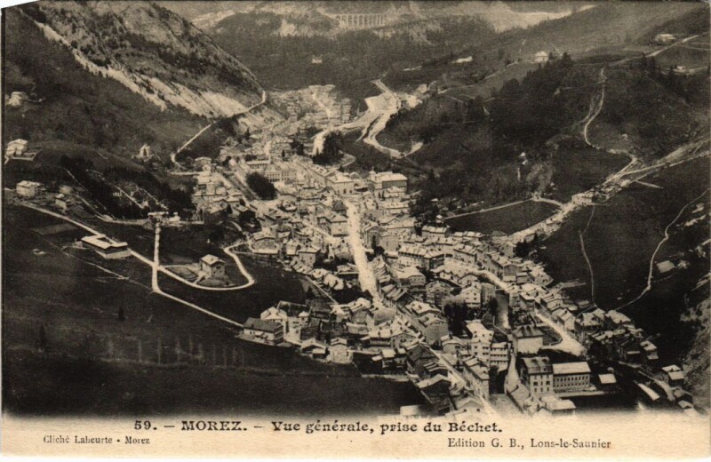 Carte postale ancienne Morez vue generale