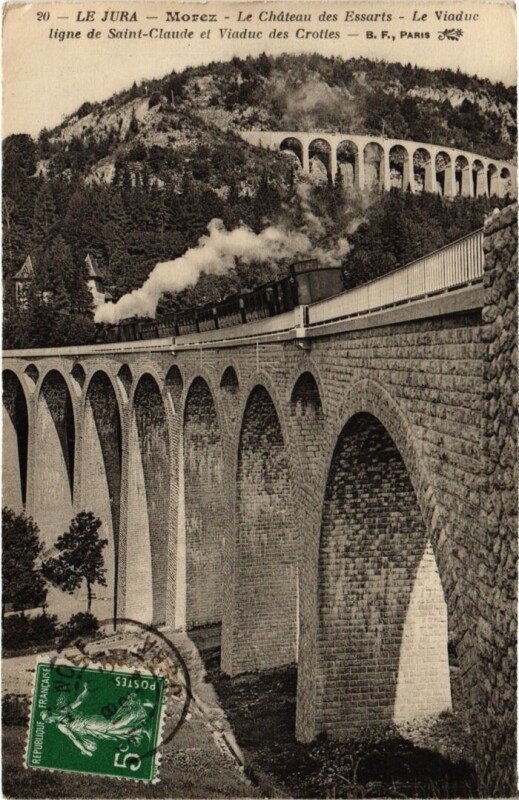 Carte postale ancienne Morez Le Viaduc