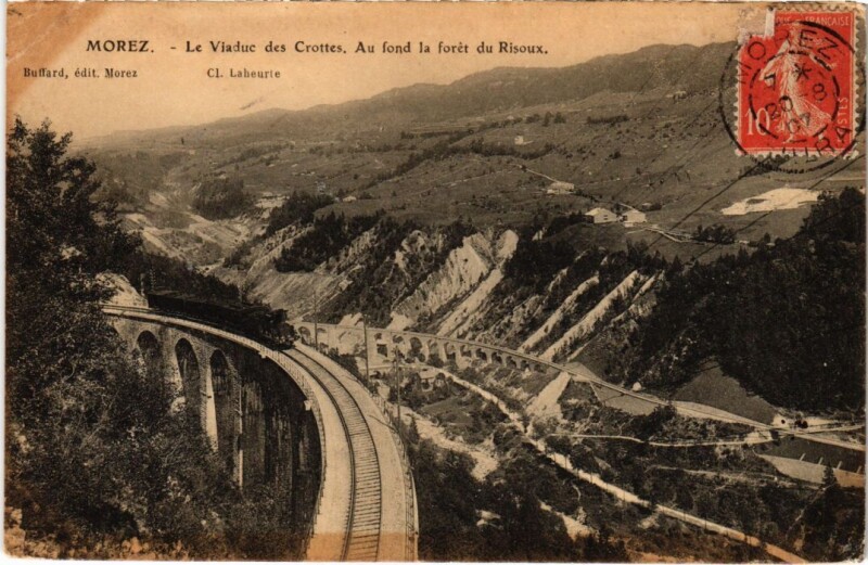 Carte postale ancienne Morez Le Viaduc des Crottes
