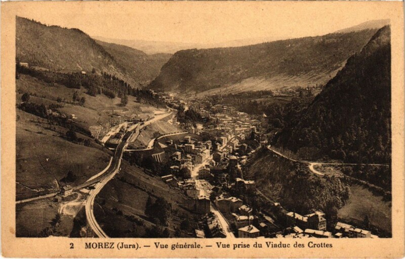Carte postale ancienne Morez vue generale