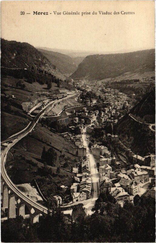 Carte postale ancienne Morez vue generale
