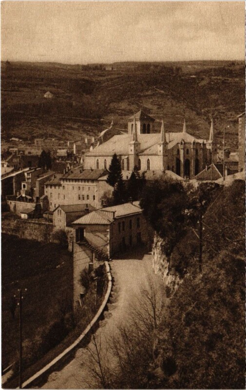 Carte postale ancienne Saint Claude Route de Geneve à Saint-Claude