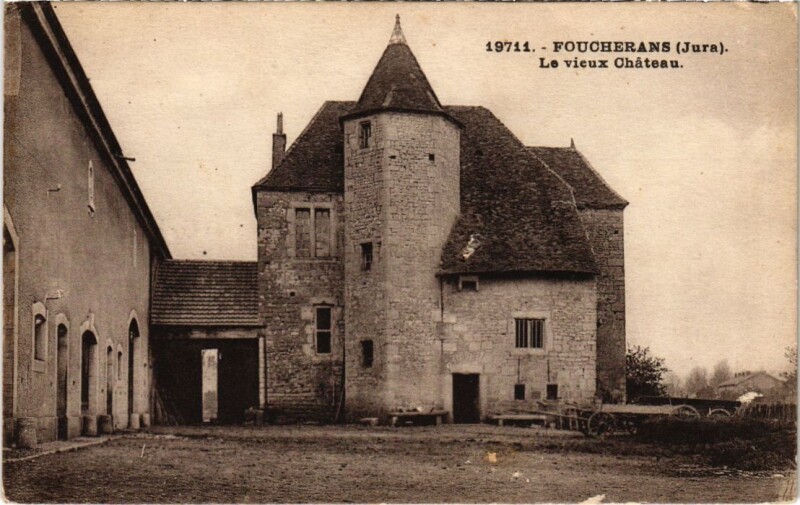 Carte postale ancienne Foucherans Le vieux Chateau à Foucherans