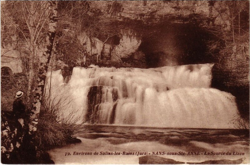 Carte postale ancienne Nans sous Sainte-Anne La Source du Lizon