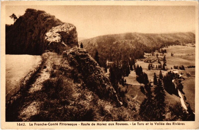 Carte postale ancienne Route de Morez aux Rousses