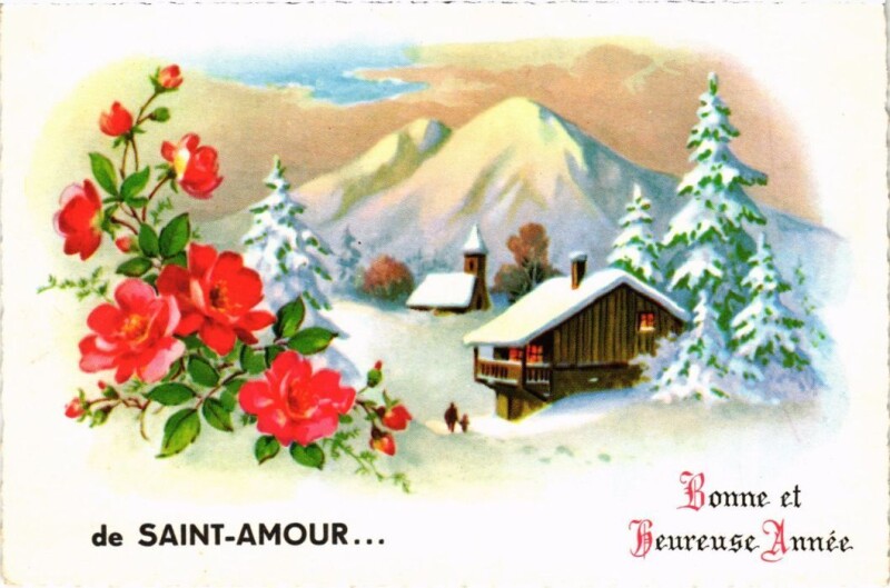 Carte postale ancienne Saint Amour Souvenir à Saint-Amour