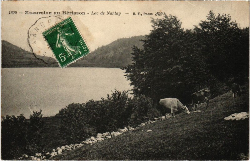 Carte postale ancienne Excursion au Herisson, Lax de Narlay à Arlay