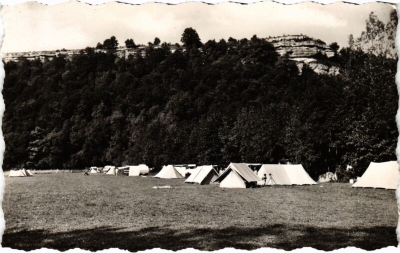 Carte postale ancienne Domaine et Lac de Chalain Camping