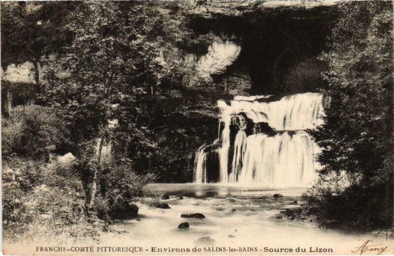 Carte postale ancienne Source du Lizon