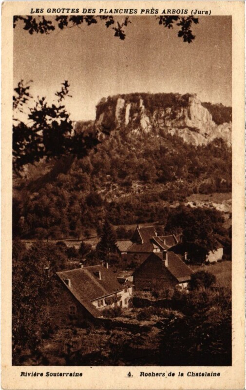 Carte postale ancienne Rochers de la Chatelaine