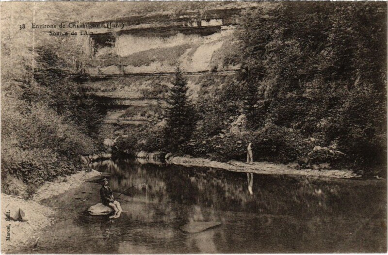 Carte postale ancienne Source de l'Ain