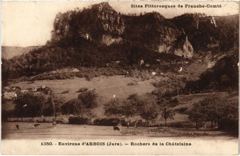 Carte postale ancienne Rochers de la Chatelaine