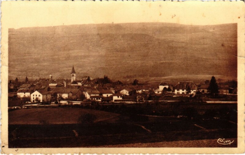 Carte postale ancienne Arinthod vue generale à Arinthod