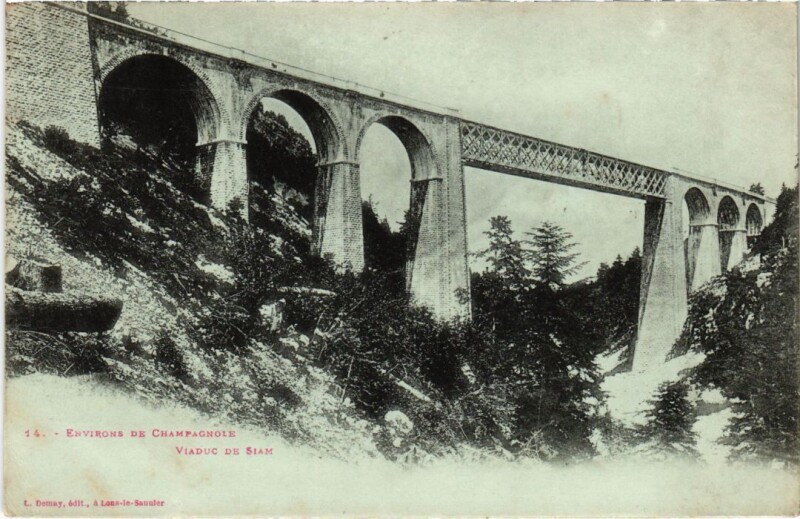 Carte postale ancienne Viaduc de Siam