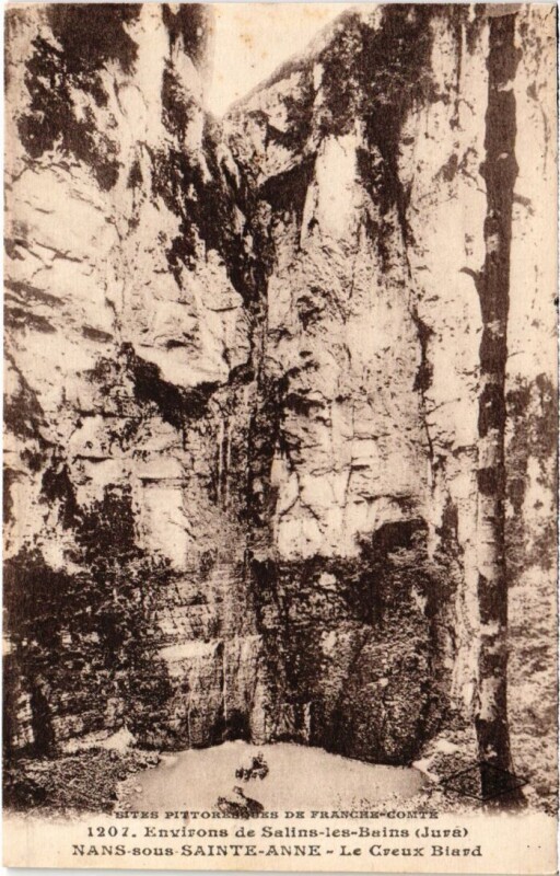 Carte postale ancienne Nans sous Sainte-Anne Le Creux Biard