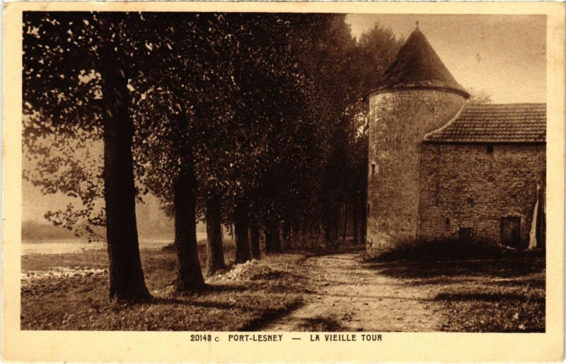 Carte postale ancienne Port Lesney La Vieille Tour à Port-Lesney