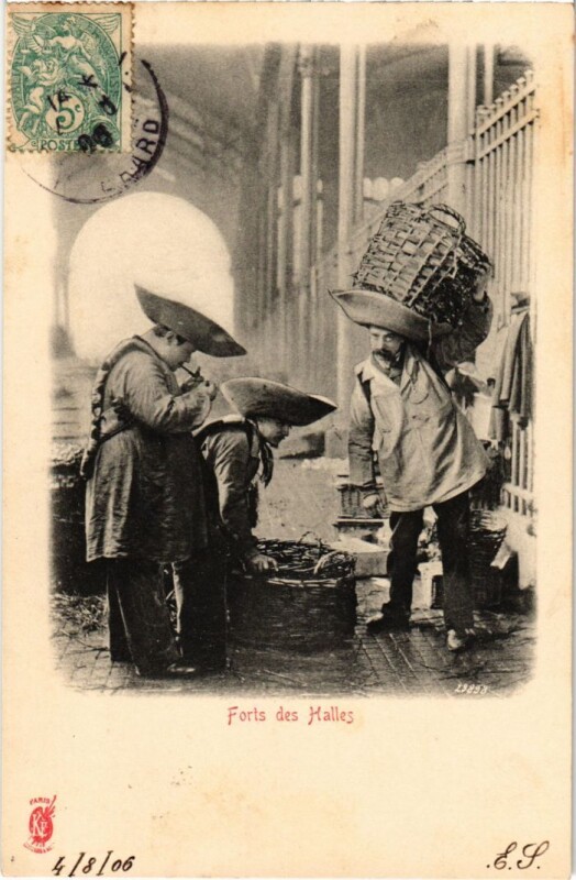 Carte postale ancienne Paris Petits Metiers Forts des Halles