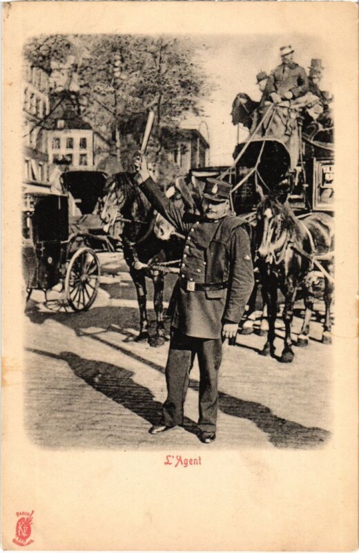 Carte postale ancienne Paris Petits Metiers l'agent