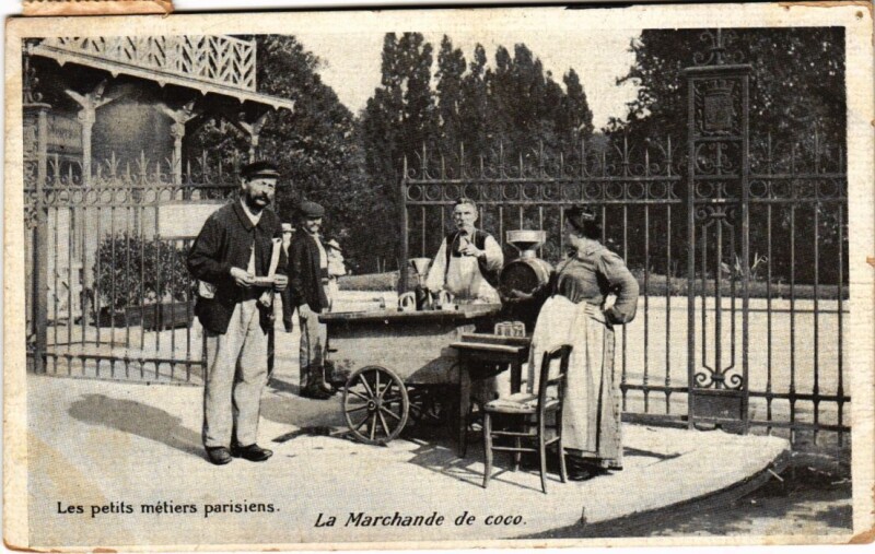 Carte postale ancienne Paris Petits Metiers Le Marchand de coco