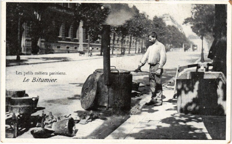 Carte postale ancienne Paris Petits Metiers le Bitumier