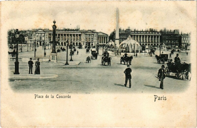 Carte postale ancienne Paris Place de la Concorde Embossed