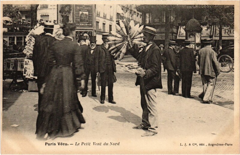 Carte postale ancienne Paris Vecu. Petit Vent du Nord