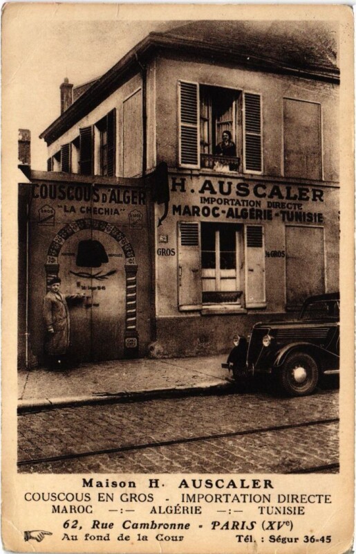 Carte postale ancienne Maison H. Auscaler - Rue Cambronne à Paris 15e
