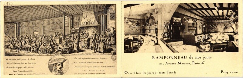 Carte postale ancienne Ramponneau - Avenue Marceau à Paris 16e