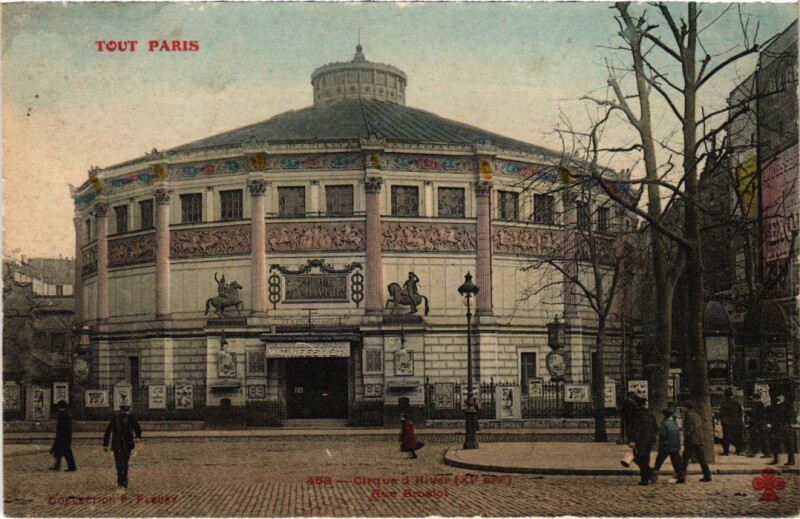 Carte postale ancienne Tout Paris 11e Cirque d'Hiver à Paris 11e