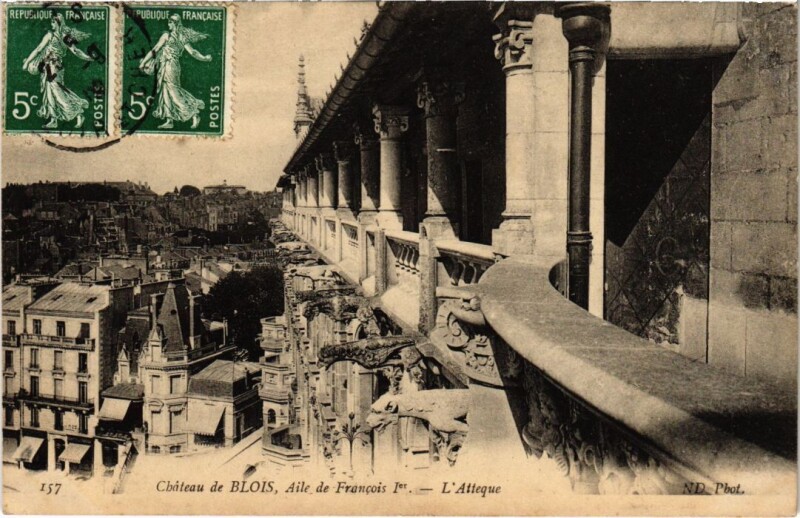 Carte postale ancienne Blois Le Chateau, Aile de Francois Ier France à Blois