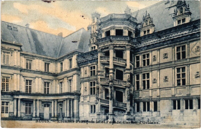 Carte postale ancienne Blois Escalier Francois Ier France à Blois