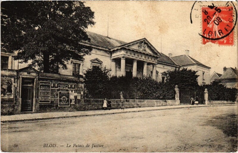 Carte postale ancienne Blois Le Palais de Justice France à Blois