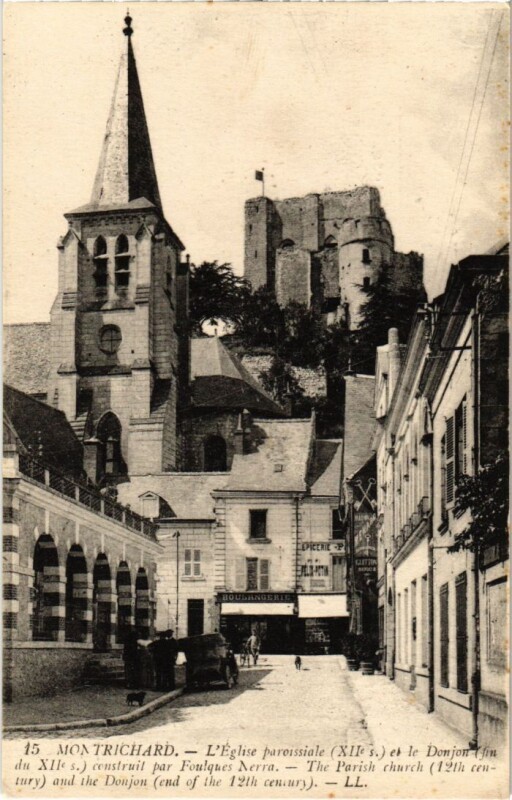 Carte postale ancienne Montrichard L'Eglise paroissiale France