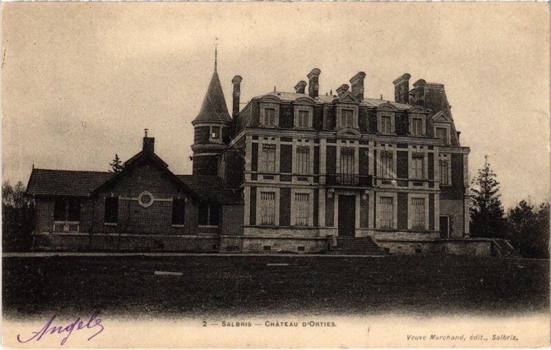 Carte postale ancienne Salbris Chateau d'Orties France à Salbris