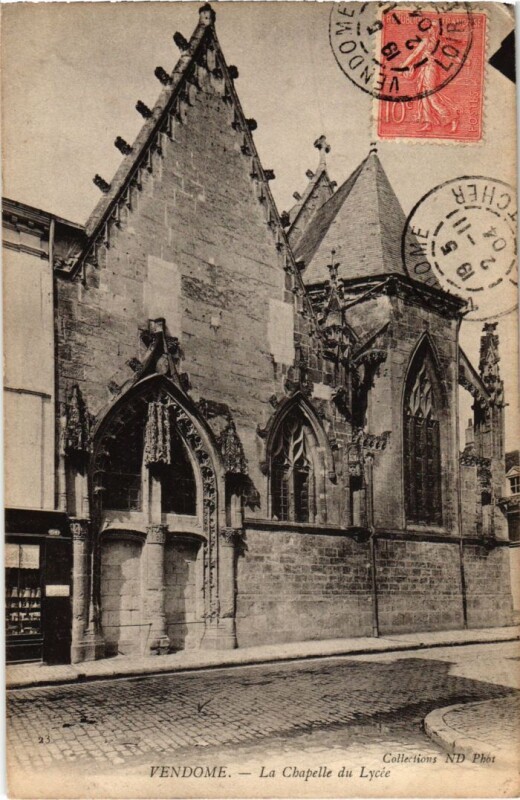 Carte postale ancienne Vendome La Chapelle du Lycee France