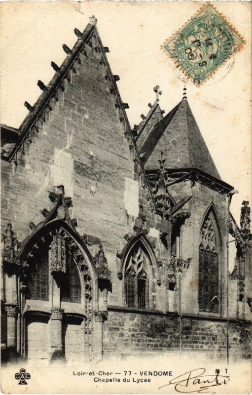 Carte postale ancienne Vendome Chapelle du Lycee France