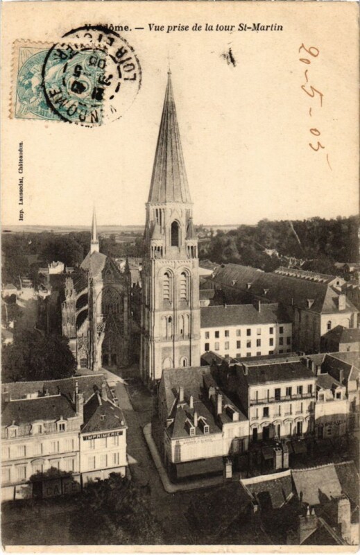 Carte postale ancienne Vendome Vue prise de la tour St.Martin France