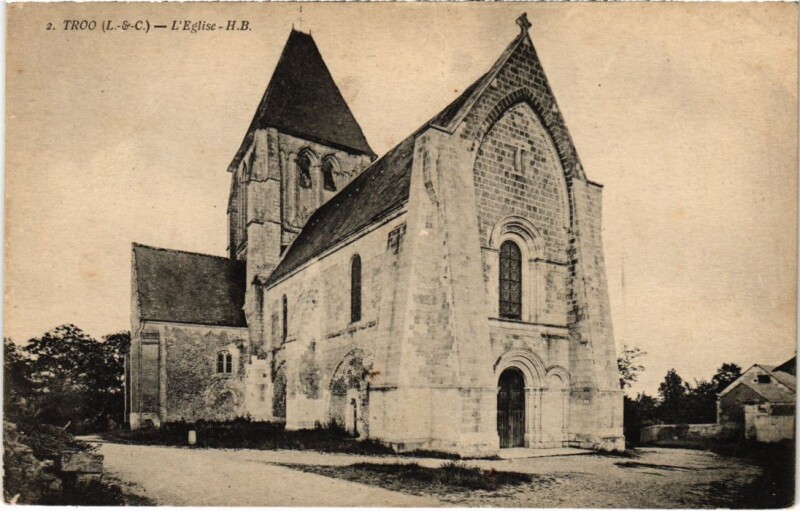 Carte postale ancienne Troo L'Eglsie France