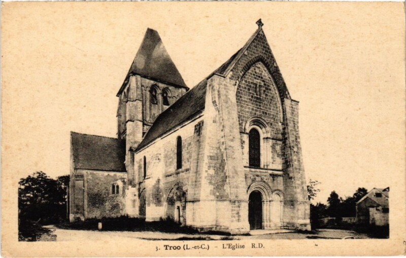 Carte postale ancienne Troo L'Eglise France