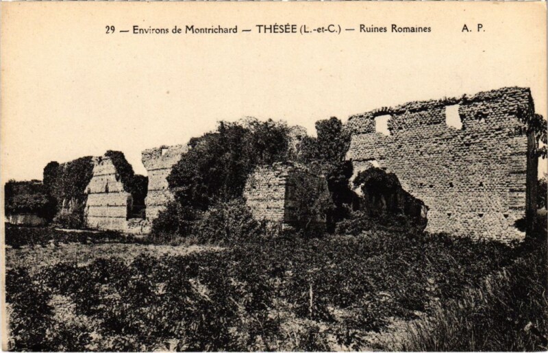 Carte postale ancienne Thesee Ruines Romaines France