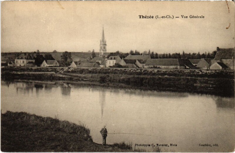 Carte postale ancienne Thezee Vue Generale France