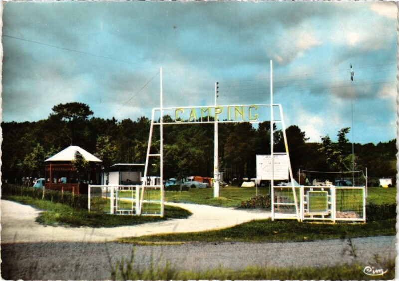 Carte postale ancienne St.Georges sur Cher Camping s les bords du Cher France