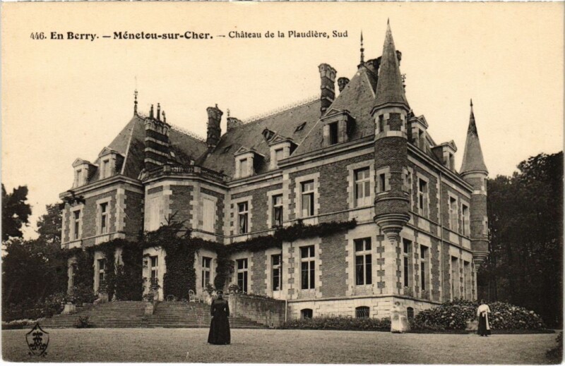 Carte postale ancienne Mennetou sur Cher Chateau de la Plaudiere France à Mennetou-sur-Cher