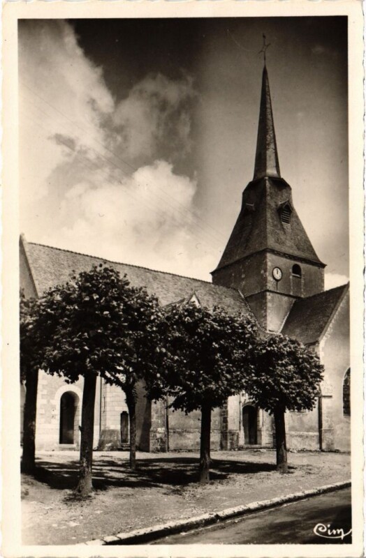 Carte postale ancienne Cellettes L'Eglise France à Cellettes