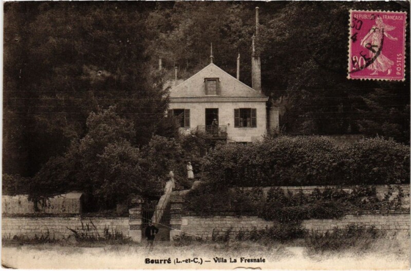 Carte postale ancienne Bourre Villa La Fresnale France