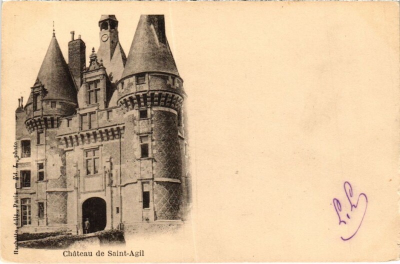 Carte postale ancienne Chateau de Saint-Agil France