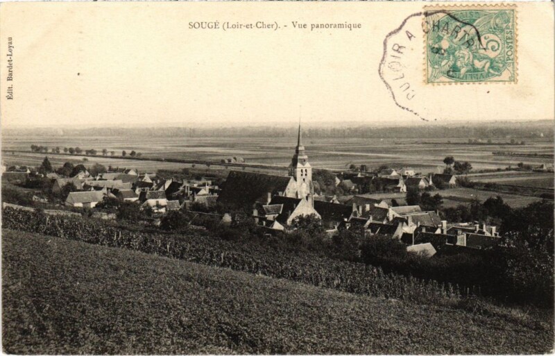 Carte postale ancienne Souge Vue Panoramique France